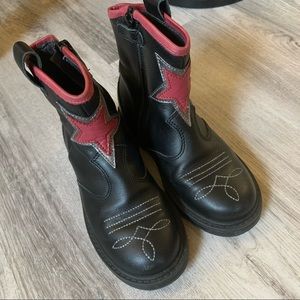 Naturino girls leather zip booties